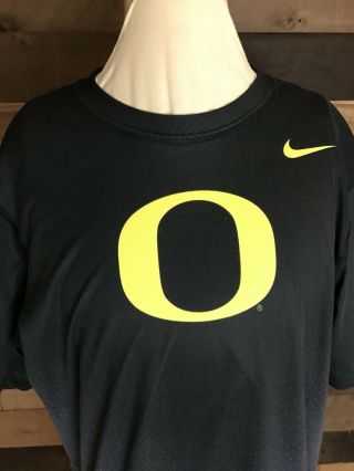 Oregon Ducks Authentic Team Issue Nike Dri Fit Shirt Rare Mens Size Med PE 3