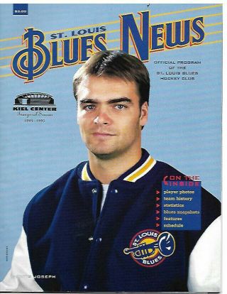 1994 - 95 St Louis Blues Game Program