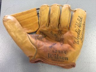 Vintage Wilson Woodie Held Fieldmaster Baseball Glove