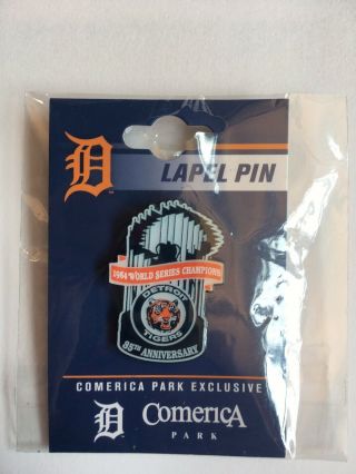 Detroit Tigers 1984 World Series Champions 35th Anniversary 2019 Lapel Pin.