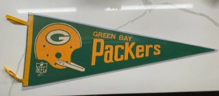 Vintage 1967 Green Bay Packers Full Size Pennant