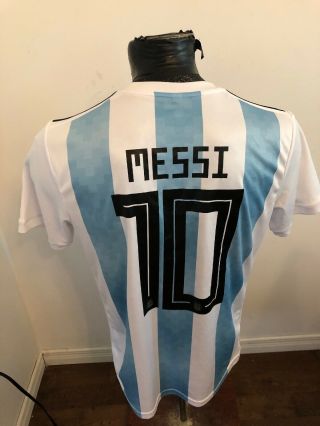 Men Large Adidas Soccer Football Futbol Jersey Argentina 10 Messi