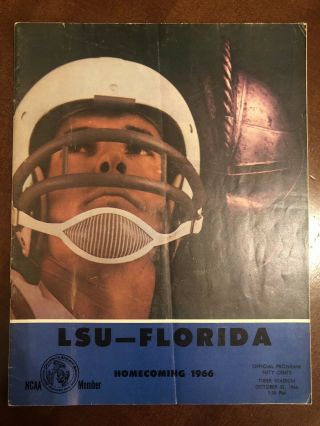 1966 Louisiana State University Lsu Tigers Football Program Vs Florida Gators