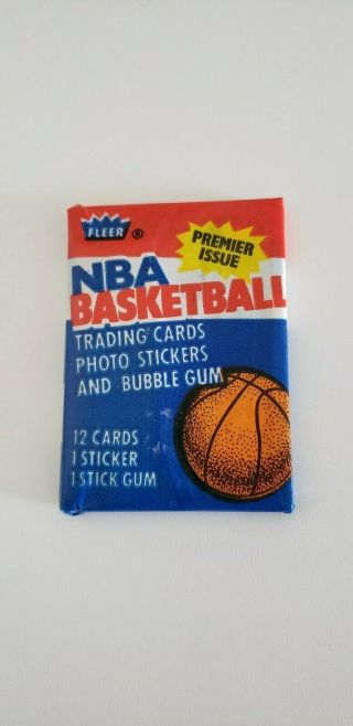 1986 - 87 Fleer Basketball Wax Pack Factory Marks
