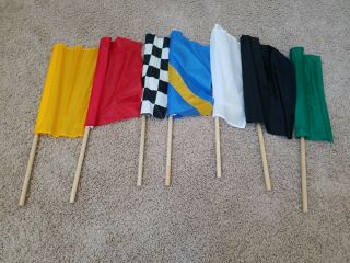 Racing Flags - Complete Set Of 7 Flags With Carry Bag