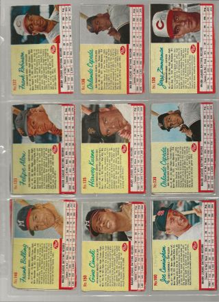 36 Different 1962 Post Cereal Baseball Cards,  With HOFers 5