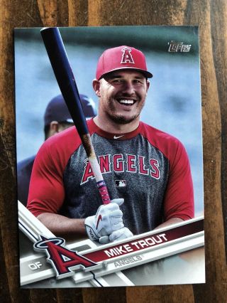 2017 Topps Update Variation 20 Mike Trout Angels All - Star Mvp Sp