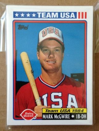 1992 Team Usa Dairy Queen Baseball Complete Set