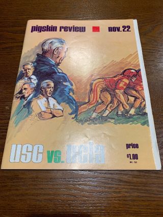 1969 Ucla Vs Usc “pigskin Review” Football Program