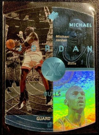 1997 - 98 Upper Deck Spx Michael Jordan Sky Blue Parallel Card 6