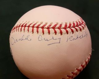 Ted Double Duty Radcliffe Autographed Official Major League Baseball
