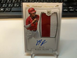 Aa 2015 National Treasures Rc Maikel Franco Rookie Patch Auto 6/25