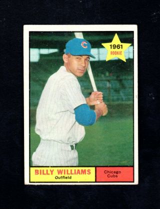 1961 Topps Billy Williams Rc 141 - - - Chicago Cubs Hof Rookie