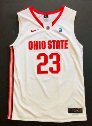 Ohio State Buckeyes David Lighty 23 Nike Elite Ncaa Medium Basketball Jersey