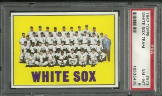 1967 Topps 573 Psa 8 White Sox Team