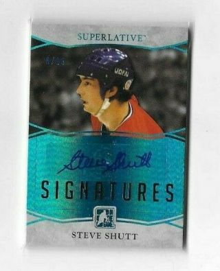 2017 Leaf Itg Superlative Steve Shutt Signatures 5/15 Ss2 Canadiens