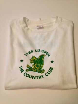 The U.  S.  Open 1988 The Country Club Brookline Ma.  Cotton Tee T Shirt Exc Sz Xl