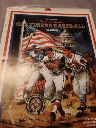 1982 First Annual Cracker Jack Old Timers Baseball Classic Official Game Program