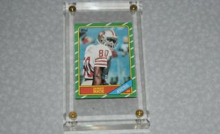 Jerry Rice Rookie Card - Topps 1986 161 -