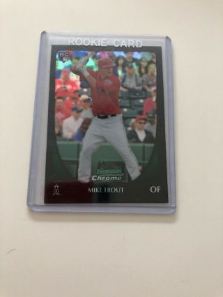 Mike Trout 2011 Bowman Chrome 175 Rookie Card Topps