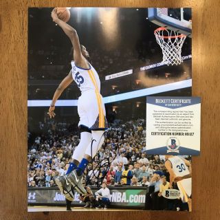 Kevin Durant Signed Autographed 8x10 Photo Picture Bas Beckett Warriors