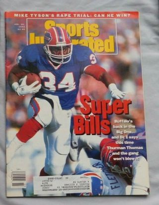 1992 Sports Illustrated Thurman Thomas Buffalo Bills