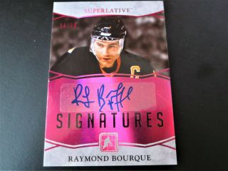 2017 Leaf Itg Superlative Signature Raymond Bourque Auto 14/30 Bourque Autograph