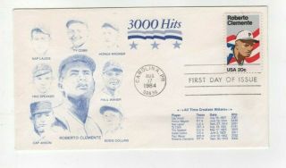 Roberto Clemente 3000 Hits,  First Day Of Issue 1984,  Ty Cobb,  Honus Wagner