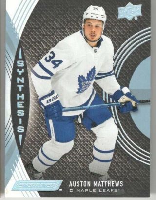 2018 - 19 Ud Upper Deck Engrained Auston Matthews Synthesis S - 20