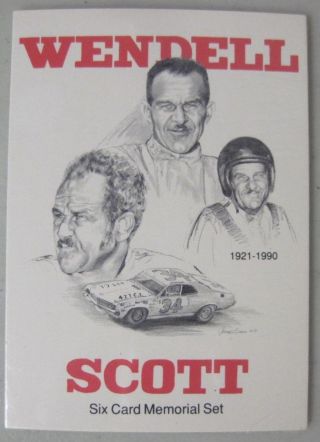 Wendell Scott (1921 - 1990) Six Card Memorial Set 1 - 6 T.  G.  Racing 1991