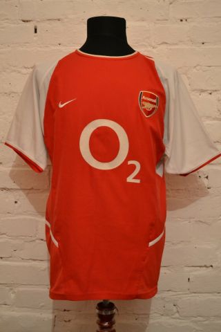 Vintage Arsenal London 2002/2004 Home Football Shirt Soccer Jersey Nike Mens M