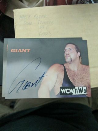 1998 Topps Wcw/nwo Authentic Signature Card Featuring Giant (big Show)