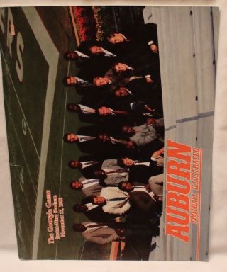 1988 Georgia Bulldogs Auburn Football Game Program