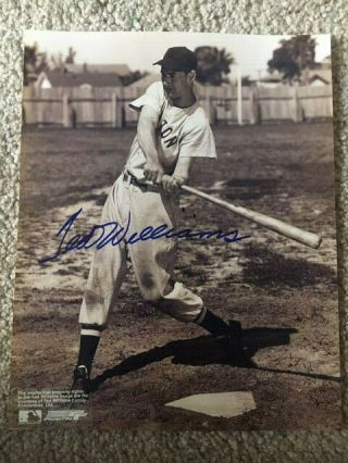 Ted Williams Hand Signed 8 X10 Photo - With