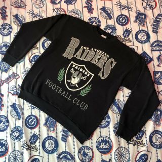 Vintage 1992 Los Angeles Raiders Football Club Nfl Crewneck Sweatshirt X Large