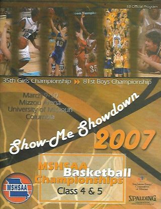 2007 Missouri High School Basketball Championship Program