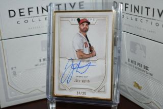 2019 Topps Definitive Joey Votto Reds Gold Framed Auto Sp 24/25 