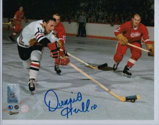 Autographed 8x10 Dennis Hull Chicago Blackhawks Photo Frameworth