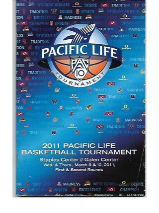2011 Pac 10 Conference Basketball Tournament Program