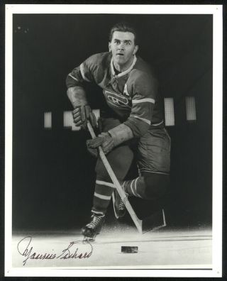 Maurice Richard Hof Canadiens Signed Autograph Auto 1950 