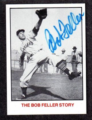 Tcma 6 The Bob Feller Story Cleveland Indians Signed Autograph Auto