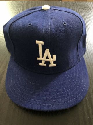 Vintage Dodgers L.  A Era Pro Model Green White Band 7 3/8 Wool Hat 59fifty