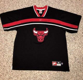 1990s Team Nike Pullover Chicago Bulls Jersey M - Short Sleeve Pullover