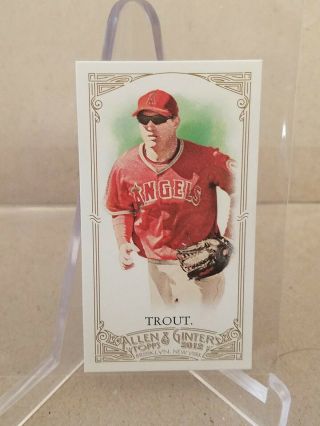 2012 Topps Allen & Ginter Mike Trout Mini A& G Back 140 Angels