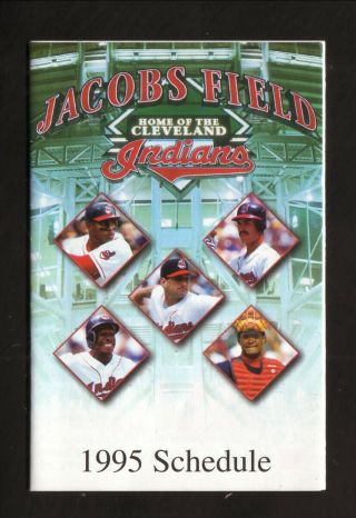Cleveland Indians - - 1995 Pocket Schedule - - Continental - - Lofton/belle/alomar
