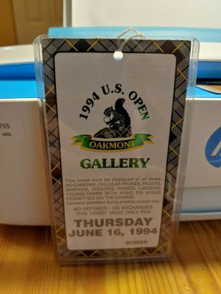 Arnold Palmers Last Us Open Gallery 1994 Us Open Golf Ticket,  Oakmont