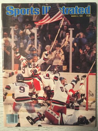 1980 Usa Ussr Hockey Miracle On Ice Sports Illustrated Label Removed