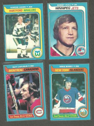 1979 - 80 Opc O Pee Chee Hockey Card Set 395/396 Gordie Howe / Bobby Hull