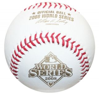 2008 World Series Rawlings Mlb Official Game Baseball Tampa Bay Rays Boxed