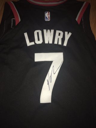 Kyle Lowry Signed Autographed Toronto Raptors Jersey